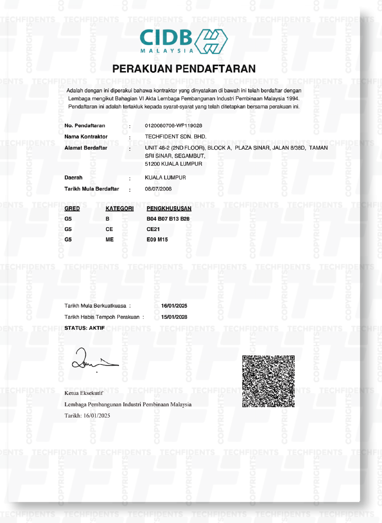 CIDB PPK Certificate